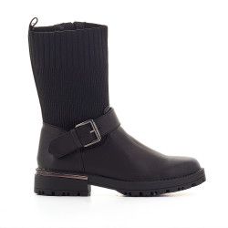 Botins K-TINNI negres amb canya de tela - Querol online