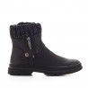 Botins K-TINNI negres amb tela superior i cremallera lateral