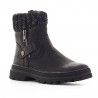 Botines K-TINNI negros con tela superior y cremallera lateral