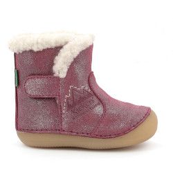 Botines Kickers sobooty rosa glitter - Querol online