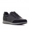 Zapatos sport Geox negros con cremallera lateral