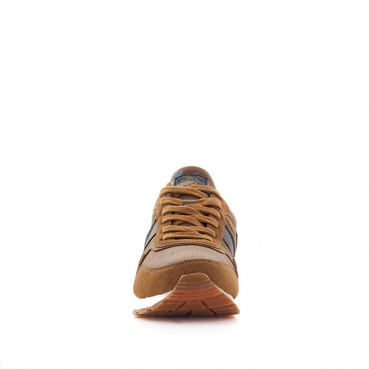 Sabates sport Lois sabates marrons amb detalls blaus - Querol online