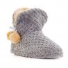 Zapatillas casa Stay grises de botín A15-347N