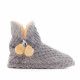 Zapatillas casa Stay grises de botín A15-347N - Querol online