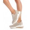 Zapatillas cuña Xti 04379802 con cuña beiges