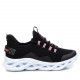 Zapatillas deportivas Xti 04361602 negras con detalles rosas - Querol online