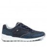 Sabates sport Xti 04481906 blaus de pell vegana perforada