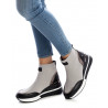 Zapatillas cuña Xti 43271 gris elástico con cuña