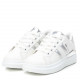Zapatillas deporte Xti 57870 blanca con detalles plateados - Querol online