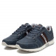 Zapatos sport Refresh 079271 azul marino con franja marrón y blanca - Querol online