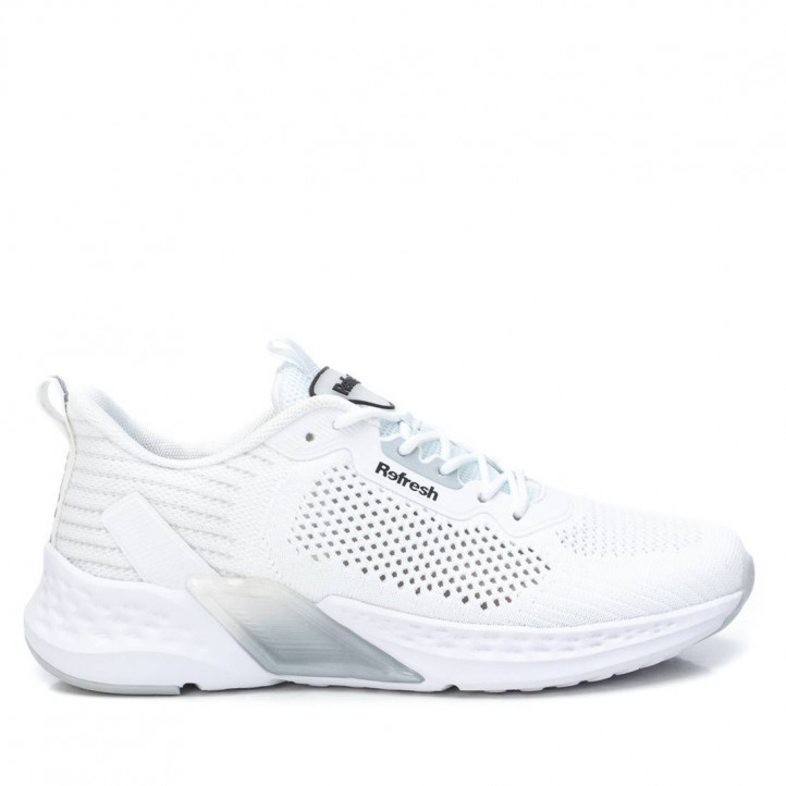 Zapatillas deportivas Refresh 79277 calada en color blanco y suela con textura