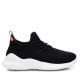 Zapatillas deportivas Refresh 079156 negras con detalles naranjas - Querol online