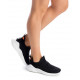 Zapatillas deportivas Refresh 079156 negras con detalles naranjas - Querol online