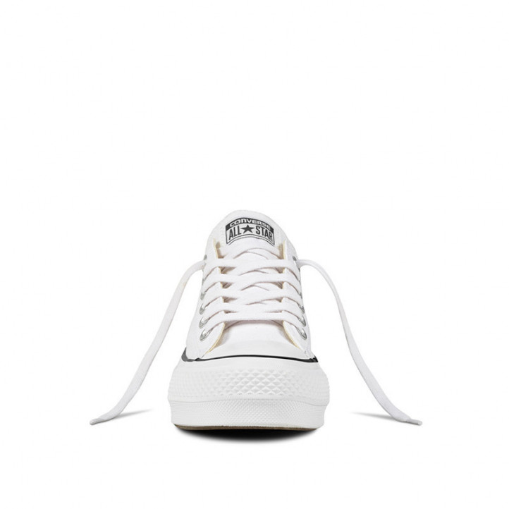 Zapatillas lona Converse chuck taylor all star platform canvas low top - blanca - Querol online