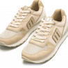 Zapatillas deportivas Mustang 69983 beix amb detalls daurats