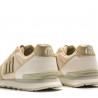 Zapatillas deportivas Mustang 69983 beix amb detalls daurats