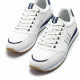 Zapatos sport Mustang 084697 blancas con detalles en azul y gris - Querol online