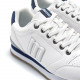Zapatos sport Mustang 084697 blancas con detalles en azul y gris - Querol online