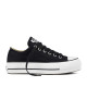 Zapatillas lona Converse chuck taylor all star platform canvas low top - negra - Querol online