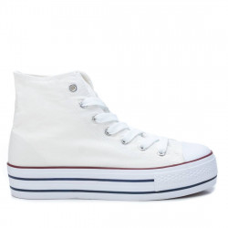 Sabatilles lona Refresh 079829 blanques de bota amb sola doble - Querol online