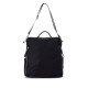 Bolso Refresh 083441 bolso/mochila negra con bolsillos delanteros - Querol online