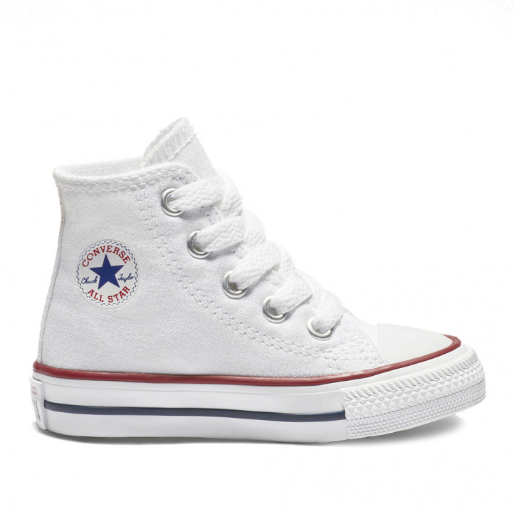 Zapatillas lona Converse chuck taylor all star classic baby blancas - Querol online