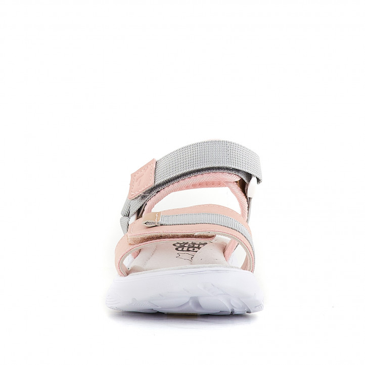 sandalias CRECENDO sport en rosa y gris - Querol online