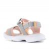 sandalias CRECENDO sport en rosa y gris