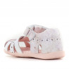 sandàlies Pablosky stepeasy rosa i blanca amb cors