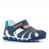 sandalias Pablosky stepeasy azul con detalles naranjas