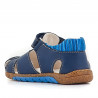 sandalias Pablosky stepeasy azul con detalles amarillos