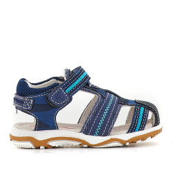 sandalias CRECENDO estilo cangrejeras en azul - Querol online