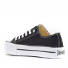 Zapatillas lona John Smith negras con doble suela