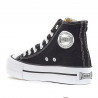 Zapatillas lona John Smith negras de bota y doble suela