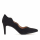 Zapatos tacón DANIELA VEGA negro con contorno ondulado - Querol online