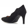 Zapatos tacón DANIELA VEGA negro con contorno ondulado