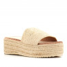 Sandalias plataformas Owel natural de pala y rafia