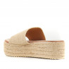 Sandalias plataformas Owel natural de pala y rafia
