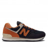 Sabatilles esportives New Balance ML574 blau amb marró
