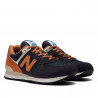 Sabatilles esportives New Balance ML574 blau amb marró