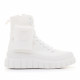Zapatillas lona Stay blancas con plataforma y bolsillo - Querol online