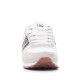 Zapatillas deportivas Lois blancas con partes de nailon y cordones - Querol online