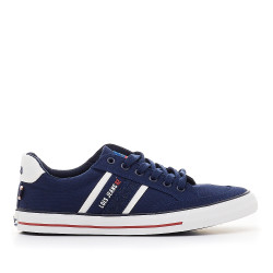 Sabatilles lona Lois blaves disseny denim amb blanc - Querol online