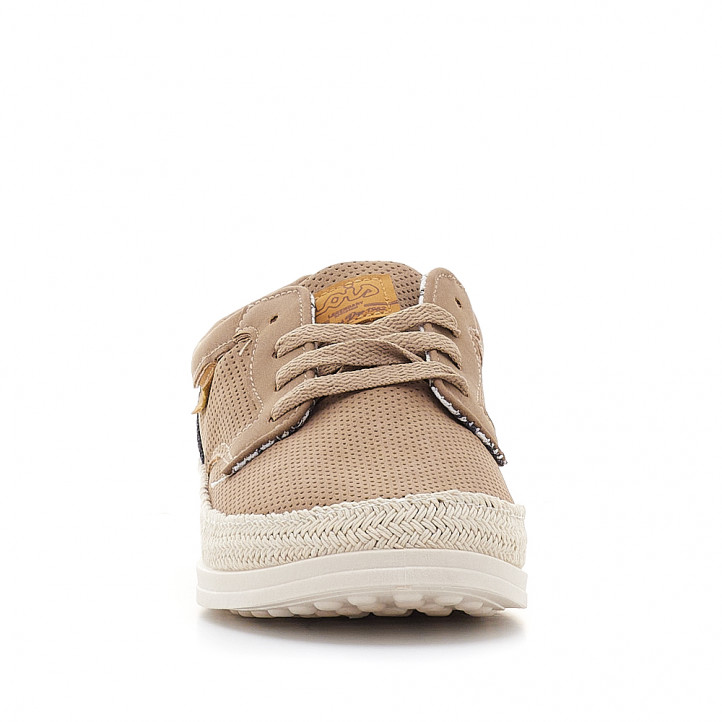 Sabates sport Lois marrons tipus espardenya amb cordons - Querol online