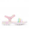 sandalias Pablosky con tiras arcoiris