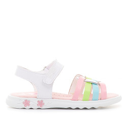 sandalias Pablosky con tiras de colores y grabado de flores en la suela - Querol online
