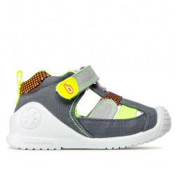 Sabates Biomecanics grises amb groc - Querol online