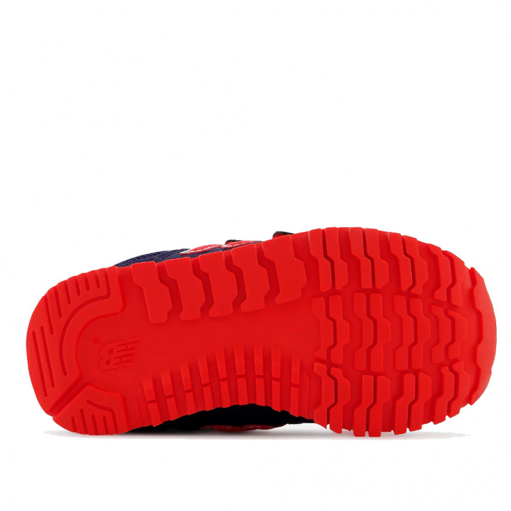 Zapatillas deporte New Balance 500 Hook & Loop azules y rojas - Querol online