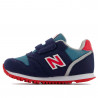 Sabatilles esport New Balance 373 blaves amb zones vermelles