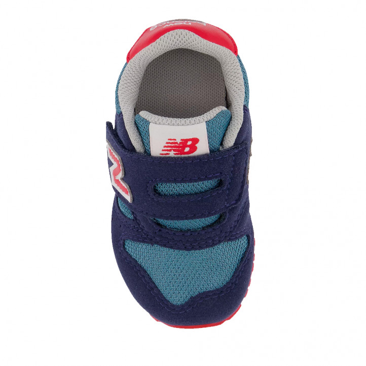 Zapatillas deporte New Balance 373 azules con zonas rojas - Querol online